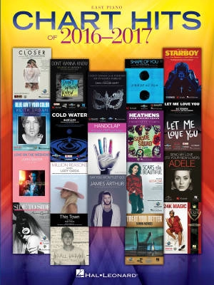 Hal Leonard - Chart Hits of 2016-2017 - Easy Piano - Book