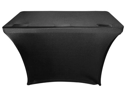 4-Foot Banquet Table Slip Screen - Black