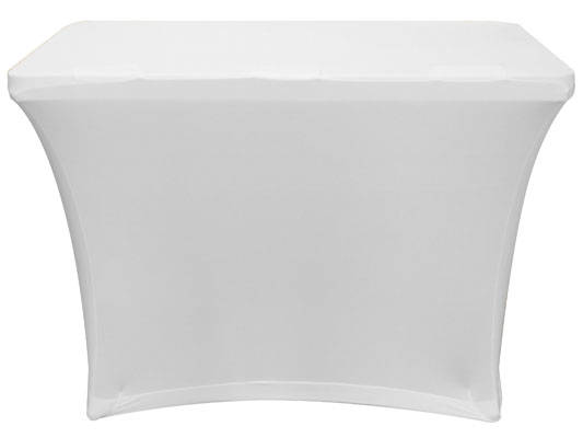 4-Foot Banquet Table Slip Screen - White