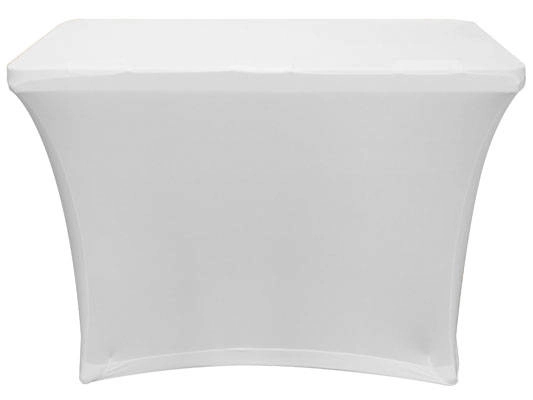 4-Foot Banquet Table Slip Screen - White