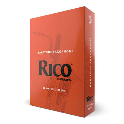 RICO by DAddario - Baritone Sax Reeds 4.0 - Box of 10