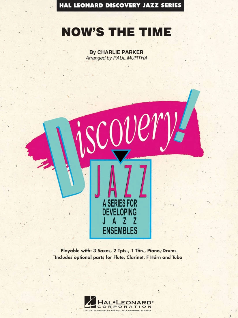 Now\'s the Time - Parker/Murtha - Jazz Ensemble - Gr. 1.5