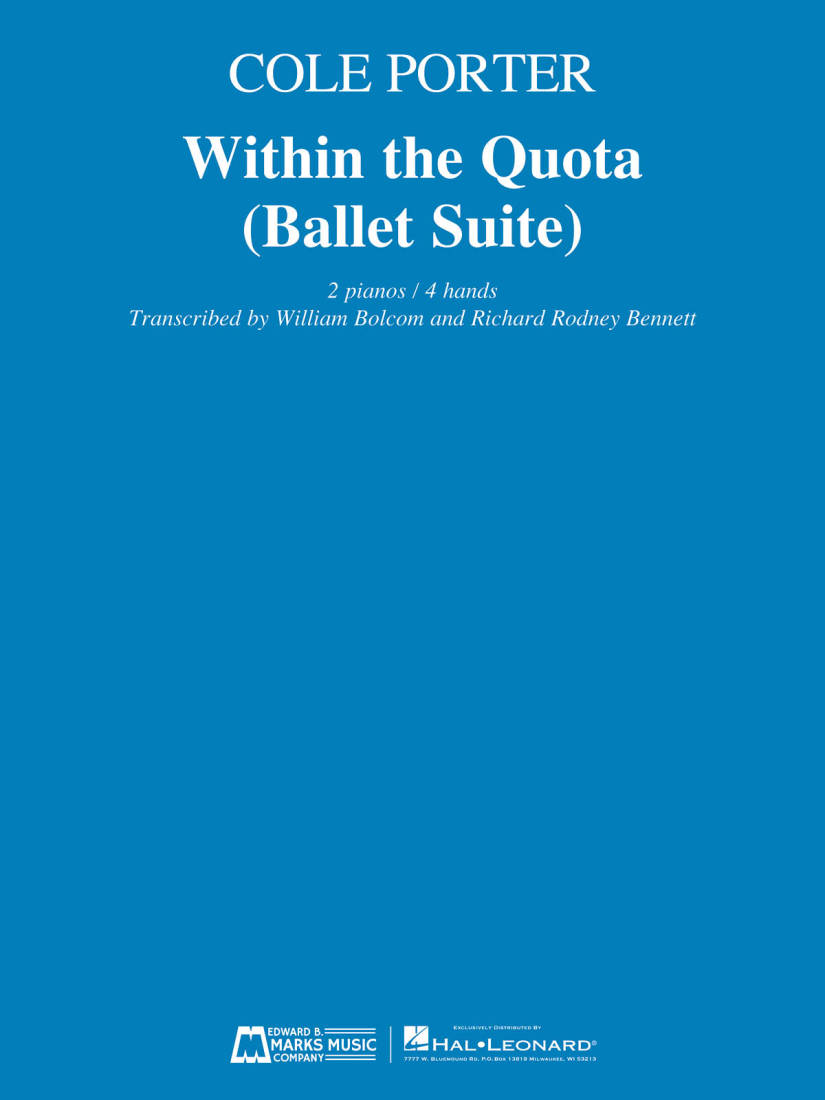 Within the Quota (Ballet Suite) - Porter/Bennett/Bolcom - Piano Duet (2 Pianos, 4 Hands)