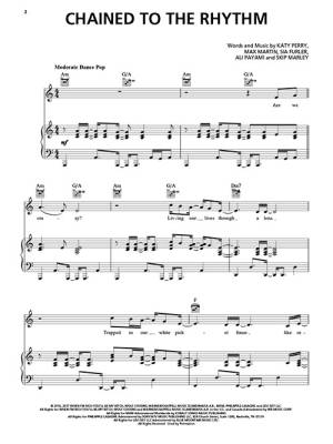 Chained to the Rhythm - Perry - Piano/Vocal/Guitar - Sheet Music