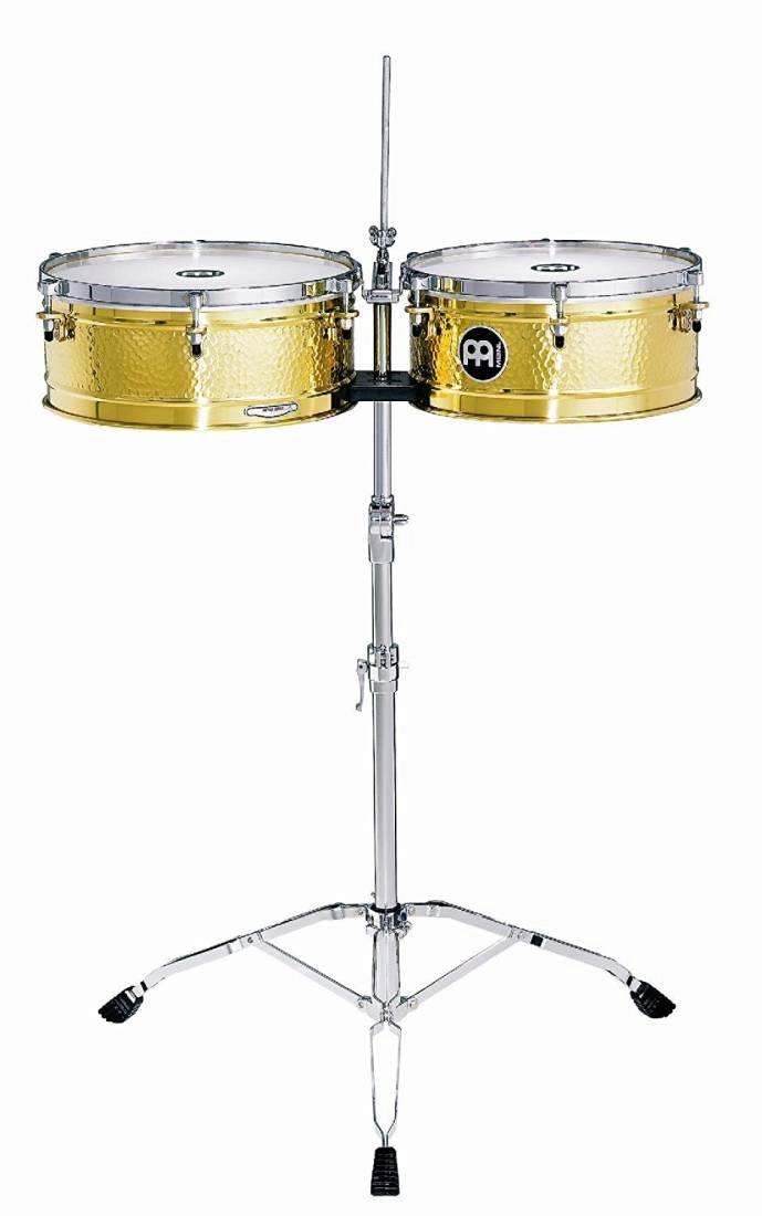 Luis Conte 14 & 15-inch Hammered Brass Timbales