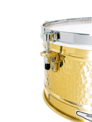 Luis Conte 14 & 15-inch Hammered Brass Timbales