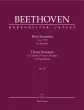 Baerenreiter Verlag - Three Sonatas for Pianoforte in C minor, F major, D major op. 10 - Beethoven\/Del Mar - Piano - Book