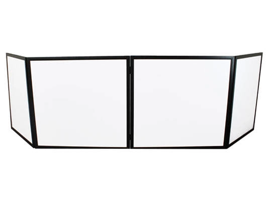 96x46 Pro DJ Facade - White with Black Frame