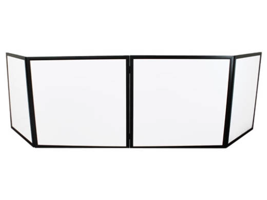 Scrim Werks - 96x46 Pro DJ Facade - White with Black Frame