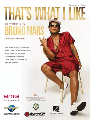That\'s What I Like - Mars - Piano/Vocal/Guitar - Sheet Music