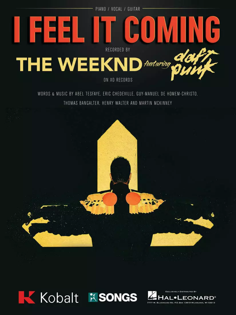 I Feel It Coming - The Weeknd/Daft Punk - Piano/Vocal/Guitar - Sheet Music