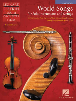 World Songs for Solo Instruments and Strings - Slatkin - Conductor - Book
