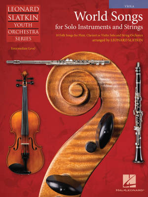 World Songs for Solo Instruments and Strings - Slatkin - Viola - Book
