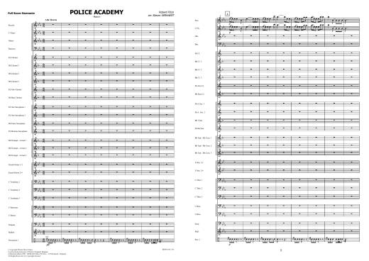 Police Academy - Folk/Verheart - Concert Band - Gr. 2.5