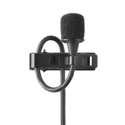 Shure - MX105B Microflex Subminiature Omni Lavalier Microphone - Black