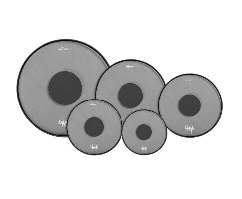 Black Hole Low-Volume Drum Head Combo Pack w/ 10\'\',12\'\',14\'\',16\'\', and 22\'\'