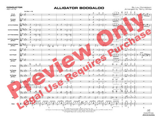 Alligator Boogaloo - Donaldson/White - Jazz Ensemble - Gr. 1