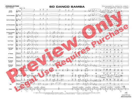 So Danco Samba - Jobim/Lopez - Jazz Ensemble - Gr. 2