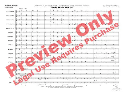 The Big Beat - Yasinitsky - Jazz Ensemble - Gr. 3