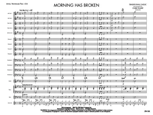 Morning Has Broken - Traditional/Sharp - Jazz Ensemble - Gr. 3