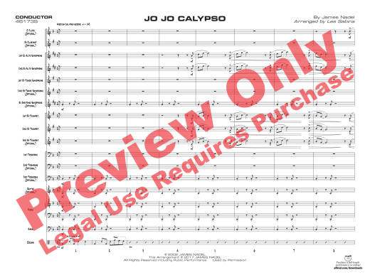 Jo Jo Calypso - Nadel/Sabina - Jazz Ensemble - Gr. 1