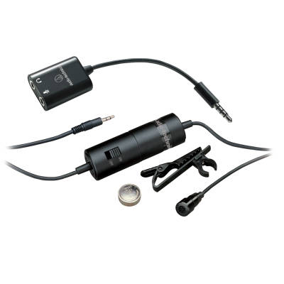 ATR3350iS Omnidirectional Condenser Lavalier Microphone for Smartphones