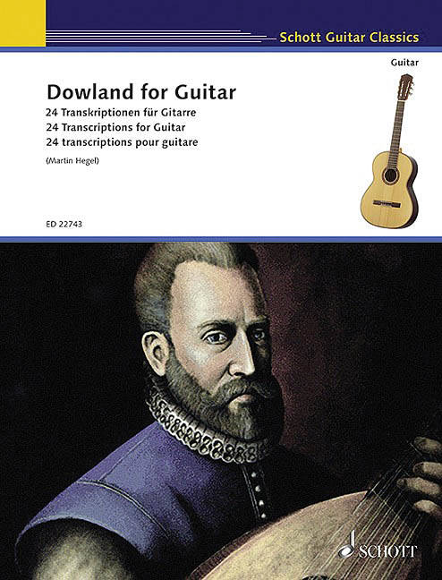 Dowland for Guitar: 24 Transcriptions for Guitar - Dowland/Hegel - Classical Guitar - Book