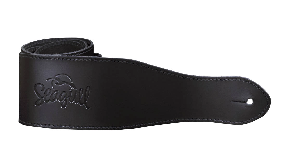Brooklyn Series Guitar Strap - Black Leather