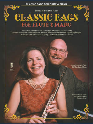 Classic Rags for Flute and Piano: Music Minus One Flute - Book/CD
