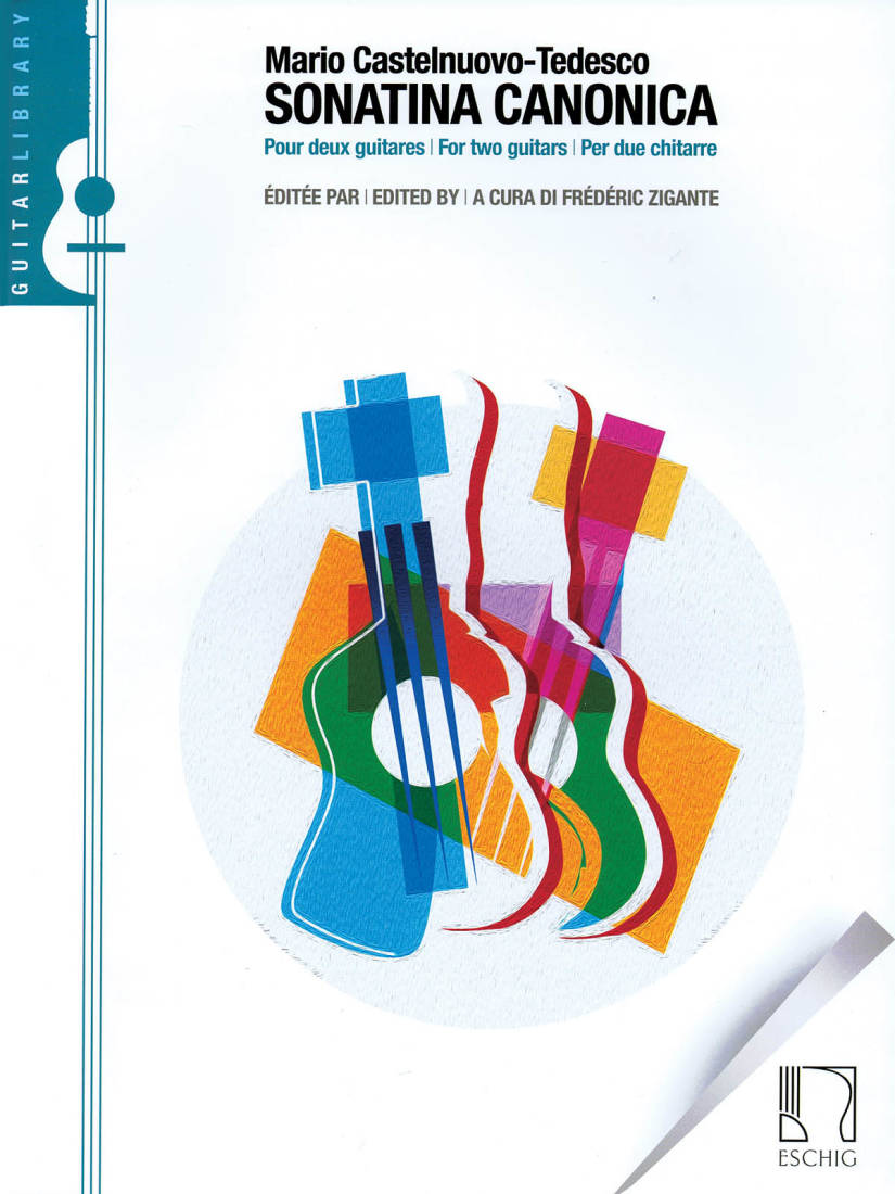 Sonatina Canonica for 2 Guitars - Castelnuovo-Tedesc/Zigante - Classical Guitar Duet - Book