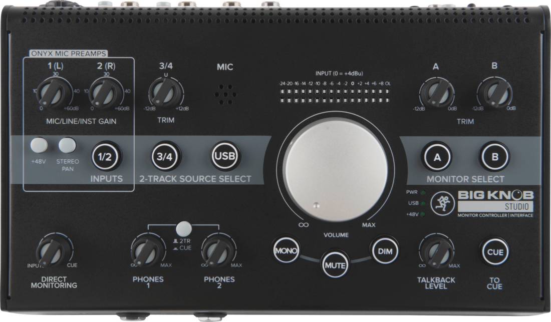 Big Knob Studio 3x2 Studio Monitor Controller w/96kHz USB I/O