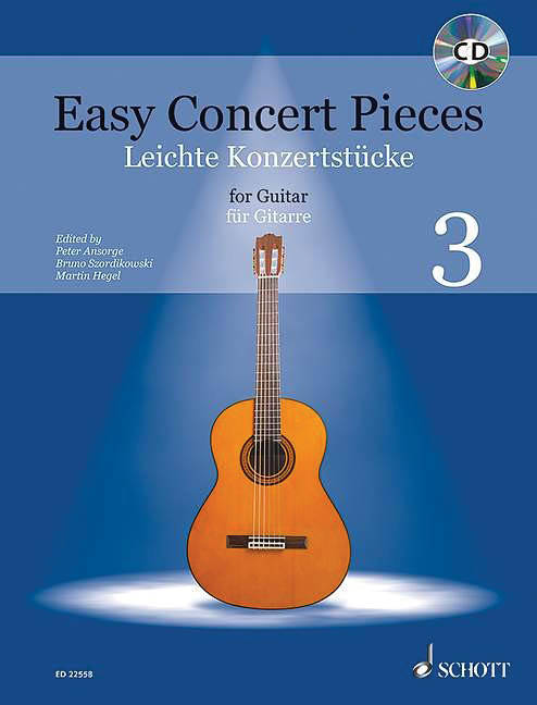 Easy Concert Pieces: Volume 3 - Classical Guitar - Book/CD