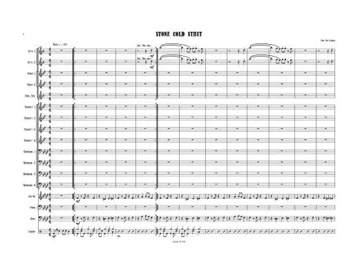 Stone Cold Strut - Patterson - Jazz Ensemble - Gr. 1