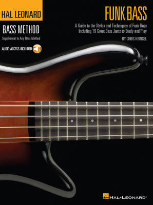 Hal Leonard - Funk Bass: A Guide to the Techniques and Philosophies of Funk Bass - Kringel - Bass Guitar TAB - Book/Audio Online
