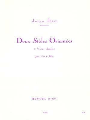 Alphonse Leduc - 2 Steles Orientees - Ibert - Voice/Flute - Book