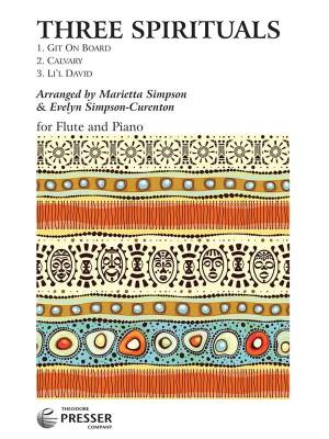 Three Spirituals - Simpson-Curenton/Simpson - Flute/Piano - Book