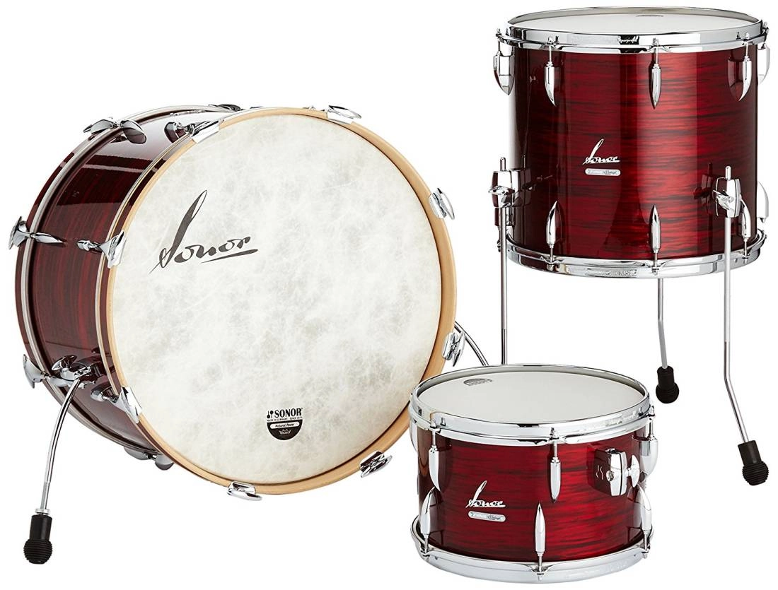 Vintage Series 3-Piece Shell Pack (22,13,16) with Bass Drum Mount - Vintage Red Oyster
