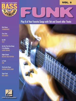 Hal Leonard - Funk: Bass Play-Along Volume 5 - Bass Guitar TAB - Book/Audio Online