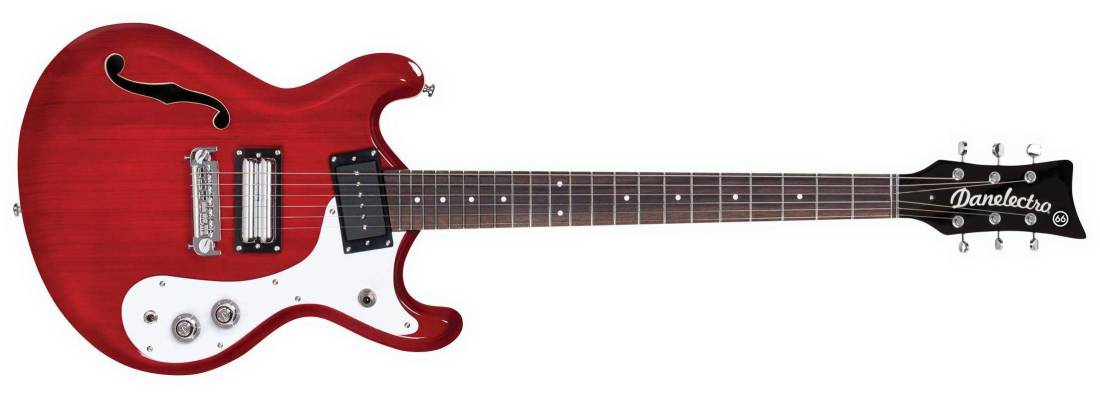 \'66 Classic Semi-Hollow Electric Guitar - Trans Red