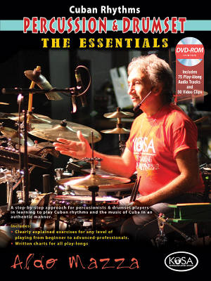 Cuban Rhythms for Percussion & Drumset: The Essentials - Mazza - Book/DVD-ROM