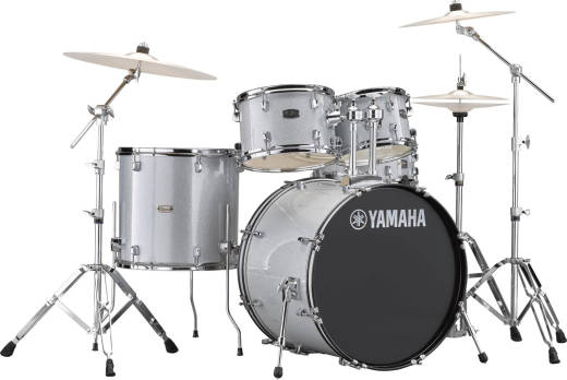 Yamaha - Rydeen 5-Piece Drum Kit (22,10,12,16,SD) with Hardware - Silver Glitter