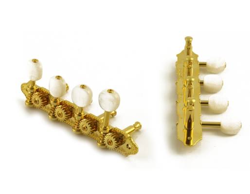 309 Series Vintage 4+4 F-Style Mandolin Tuners - Gold