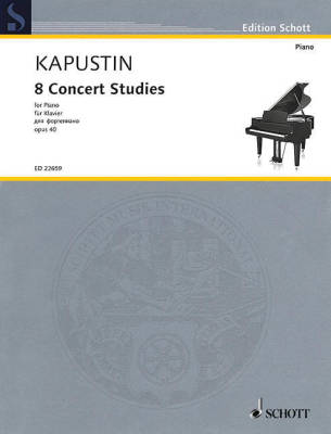 Eight Concert Studies, Op. 40 for Piano - Kapustin - Book