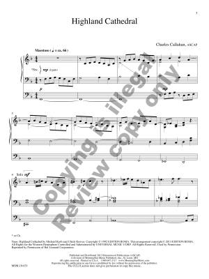 Highland Cathedral - Roever/Korb/Callahan - Organ - Sheet Music
