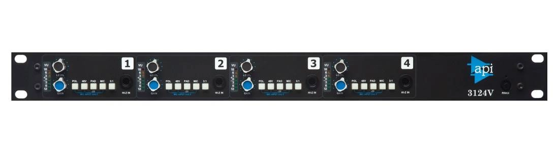 Discrete 4-Channel Mic/Line Preamp w/Variable Output Level Control