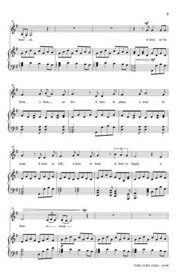 Turn, Turn, Turn - Palmer - SATB