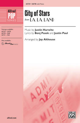 Alfred Publishing - City of Stars - Pasek /Paul /Hurwitz /Althouse - SATB