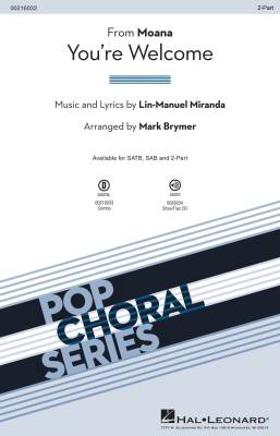 Hal Leonard - Youre Welcome (from Moana) - Miranda/Brymer - 2pt