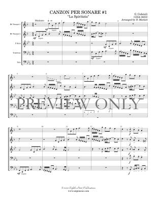 Canzon per Sonare #1 - La Spiritata - Gabrieli/Marlatt - Brass Quintet
