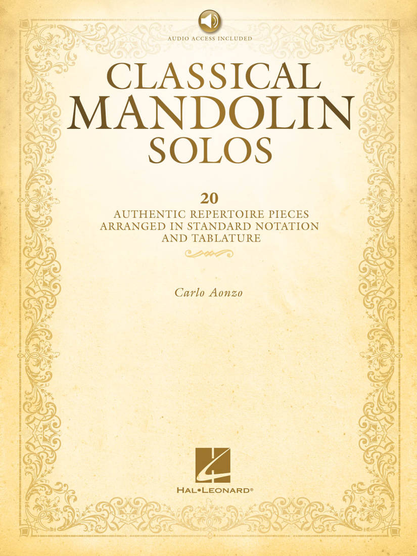 Classical Mandolin Solos - Aonzo - Book/Audio Online